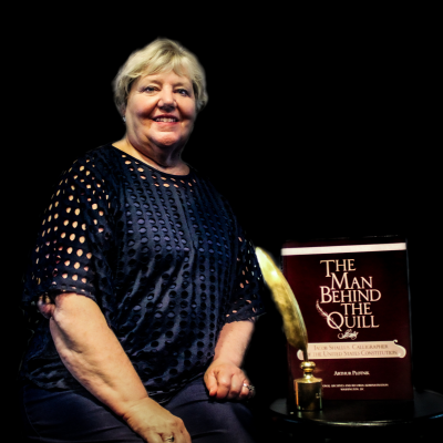 Cindy with The Man Behind The Quill Book